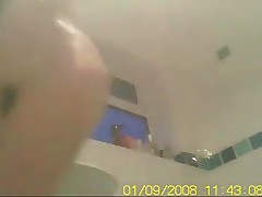 Isn't it a great idea to place a hidden cam in your baths and spy on your sexy girlfriend? This sexy homemade voyeur vid is really worth watching!