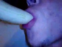 Young Guy from Eastern Europe(Me) ,playing naked with his weenie and one banana.