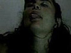 This Mexican slut acquires a huuuge cumshot on her face, I mean this babe acquires covered with white cum. This guy was so proud that he had to put this video online.